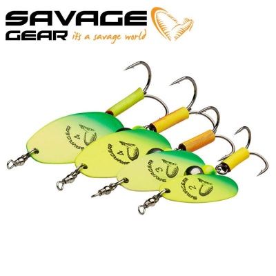 SG Caviar Spinner #3 9.5g 07-Fluo Yellow / Chartreuse