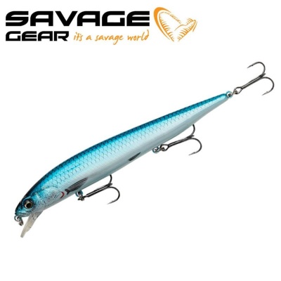SG 3D Smelt Twitch N Roll SR 14cm 20g F Blue Silver