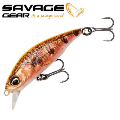 SG 3D Sticklebait Twitch 5.5cm 7g Sinking Fluo Orange Copper