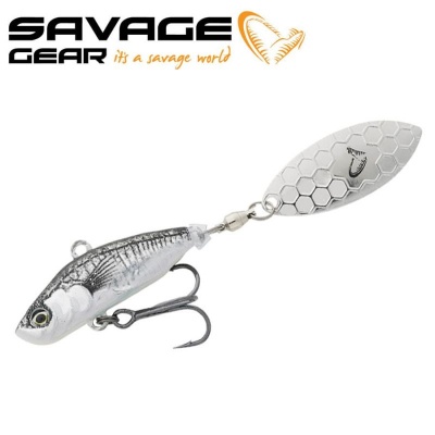 SG 3D Sticklebait Tailspin 6.5cm 9g Sinking Black Silver