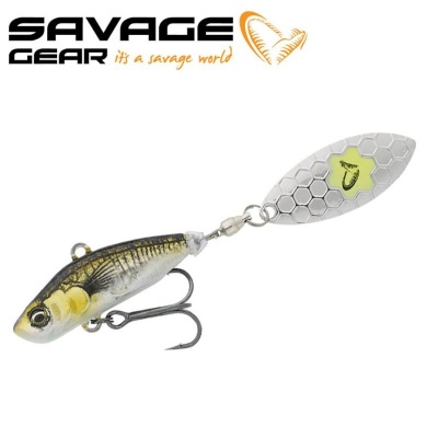 SG 3D Sticklebait Tailspin 7.3cm 13g Sinking Green Silver Ayu