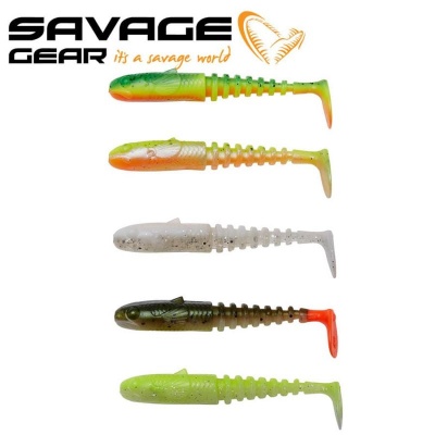 SG Gobster Shad 7.5cm 5g Dark Water Mix 5pcs