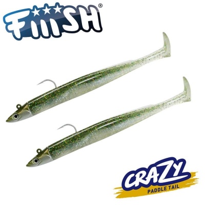 Fiiish Crazy Paddle Tail 150 Double Combo - 15cm | 10g - Ghost Minnow