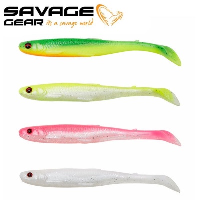 Savage Gear Slender Scoop Shad 9cm Mix 4pcs