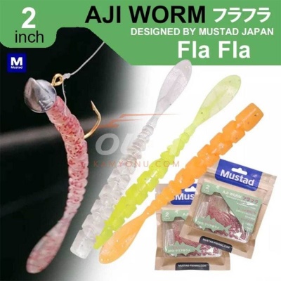 Mustad Aji Worm Fla-Fla AJW-FLA 5cm