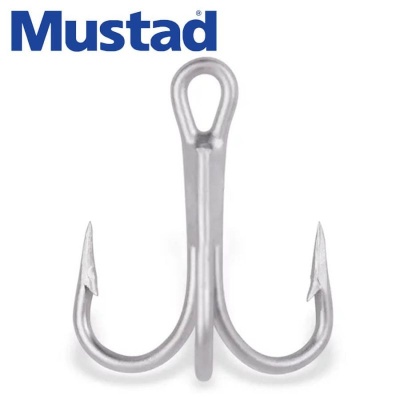 Mustad 35647 Bronze Freshwater Round Bend Treble Hook