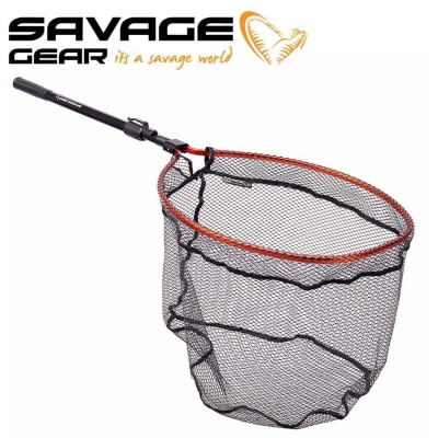 Savage Gear Pro Finezze Rubber Mesh Net - Fishing Landing Nets