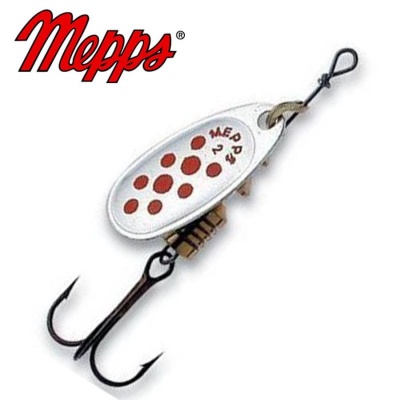 Mepps Comet Decore 00 Silver / Red dots