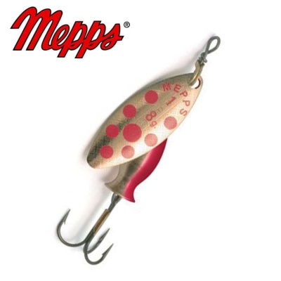 Mepps Aglia Long Heavy 2 Gold / Red dots