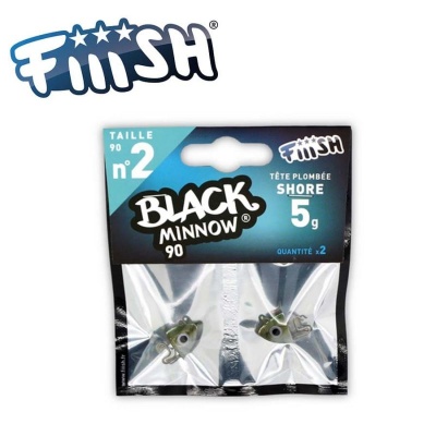 Fiiish Black Minnow No2 Jig Head 5g Shore