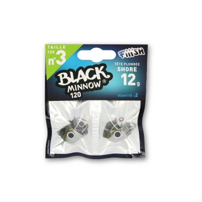 Fiiish Black Minnow No3 Jig Head 12g Shore