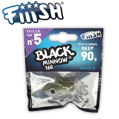 Fiiish Black Minnow No5 Jig Head 90g Deep