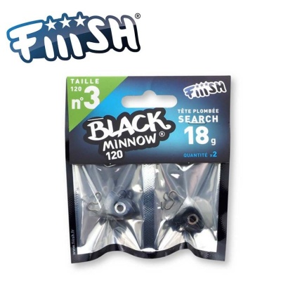 Fiiish Black Minnow No3 Jig Head 18g Search