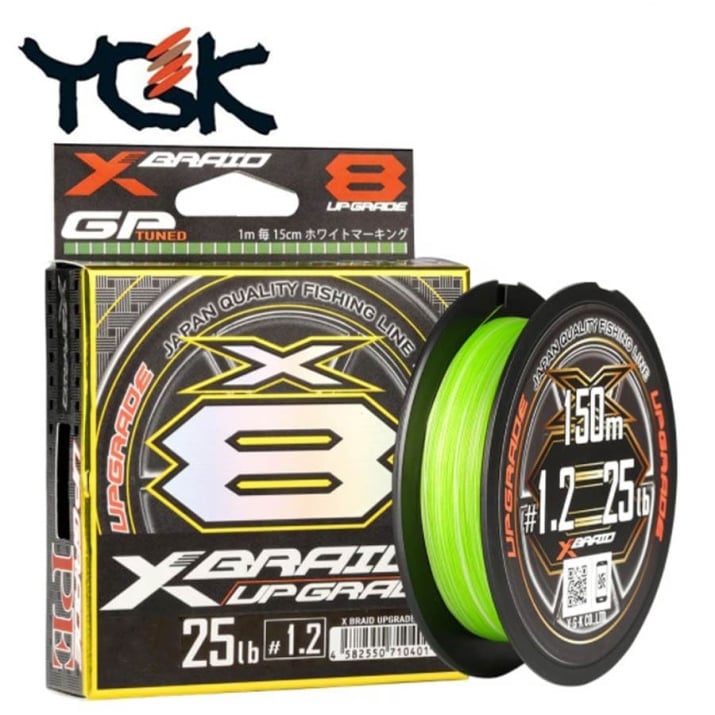 YGK X-Braid Upgrade X8 200m PE 0.8, 16lb | Fishing Zone
