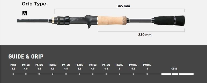 Tailwalk FULLRANGE CC C68M/CC Baitcasting Rod for Bass