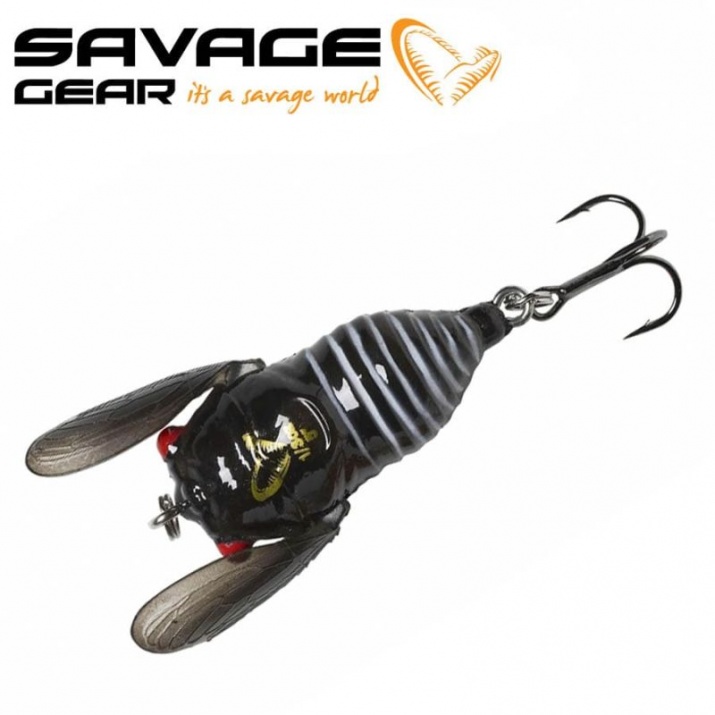 Savage Gear 3D Cicada Surface Lures - Perch Chub Trout Bass