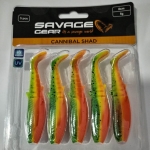 Savage Gear Cannibal Shad 6.8cm 5pcs Set of soft lures