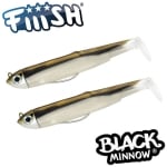 Fiiish Black Minnow No1 Double Combo - 7 cm, 3g Soft Lure 