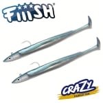 Fiiish Crazy Paddle Tail 100 Double Combo - 10cm 10g Soft lure