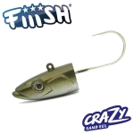 Fiiish Crazy Sand Eel 180 Jig Head 55g X-Deep - Kaki Jig head