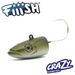 Fiiish Crazy Sand Eel 180 Jig Head 55g X-Deep - Kaki Jig head