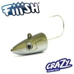 Fiiish Crazy Sand Eel 180 Jig Head 35g Offshore - Kaki Jig head