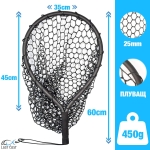 Last Cast Floating Net Rubber Mesh S 45x35x35cm Floating Net
