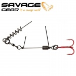 Savage Gear SS Corkscrew Stinger 3g Red + Bn 2pcs