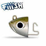 Fiiish Black Minnow No2 Jig Head 5g Shore - Kaki