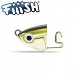 Fiiish Black Minnow No4 Jig Head 10g Shallow - Kaki