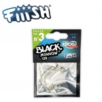 Fiiish Black Minnow 2 Krog Premium Hooks by VMC X-Strong - 80lbs - No6