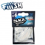 Fiiish Black Minnow 2 Krog Premium Hooks by VMC X-Strong - 80lbs - No6