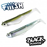 Fiiish Black Minnow No1 Double Combo - 7 cm, 3g Soft Lure 