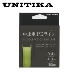 Unitika Middle Weight PЕ Line Yellow 150m Braided line